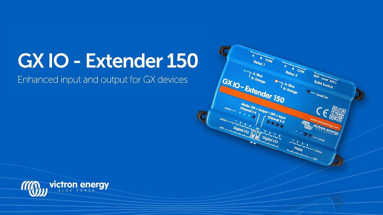 New GX IO Extender 150 giving you more switching options Victron Energy