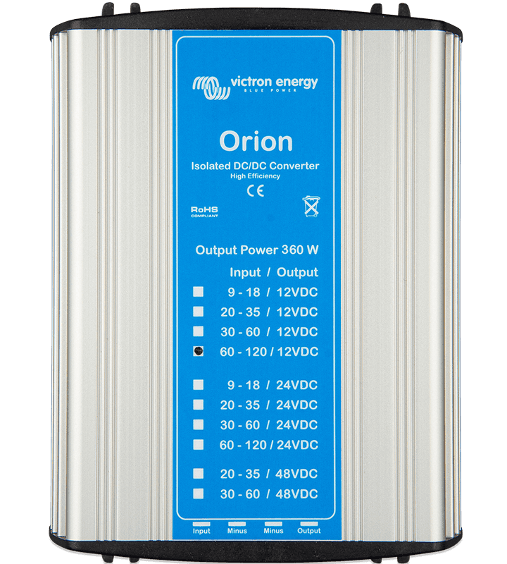 Convertitori isolati Orion CC-CC, 360W e modelli per usi speciali