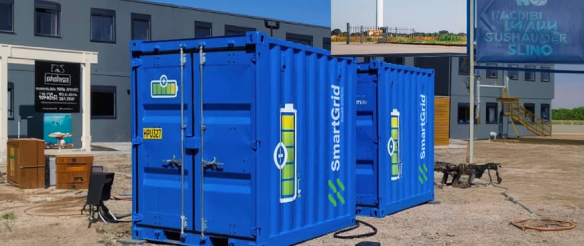 Unità generatrici ibride containerizzate in involucri blu