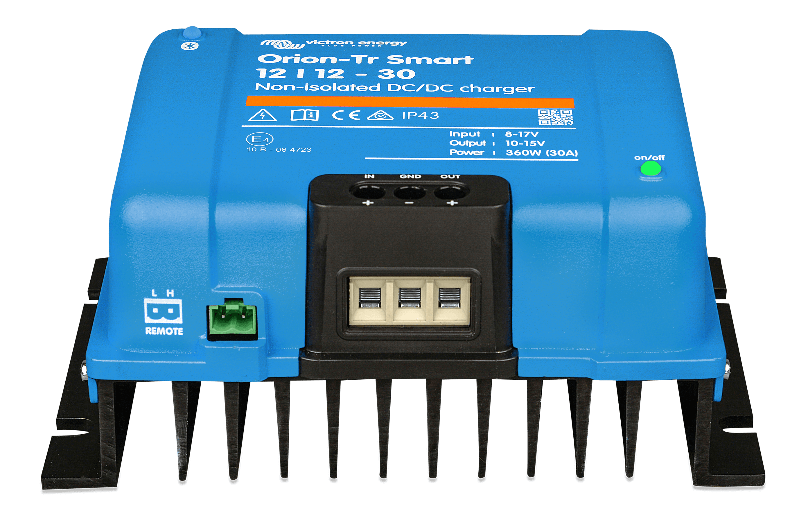 Orion-Tr Smart 12/12-30A (360W) Non-isolated DC-DC charger (front-angle) thumbnail