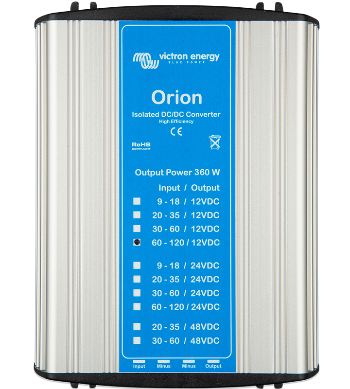 Convertitori isolati Orion CC-CC, 360W e modelli per usi speciali